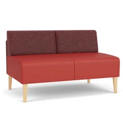 Luxe Armless Designer Loveseat