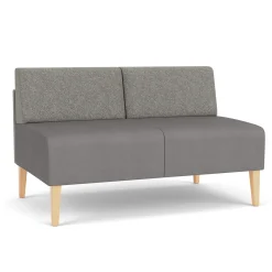 Luxe Armless Designer Loveseat