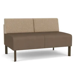 Luxe Armless Designer Loveseat