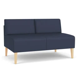 Luxe Armless Designer Loveseat