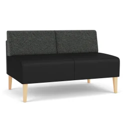 Luxe Armless Designer Loveseat