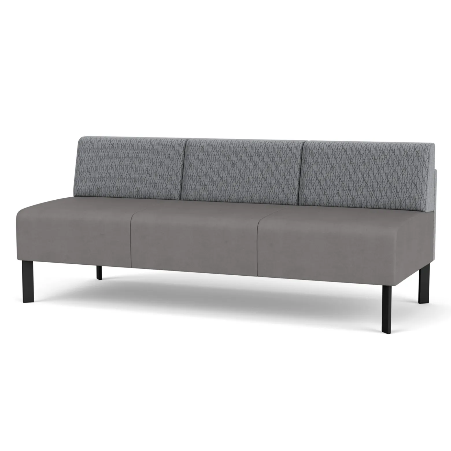 Luxe Designer Armless Sofa