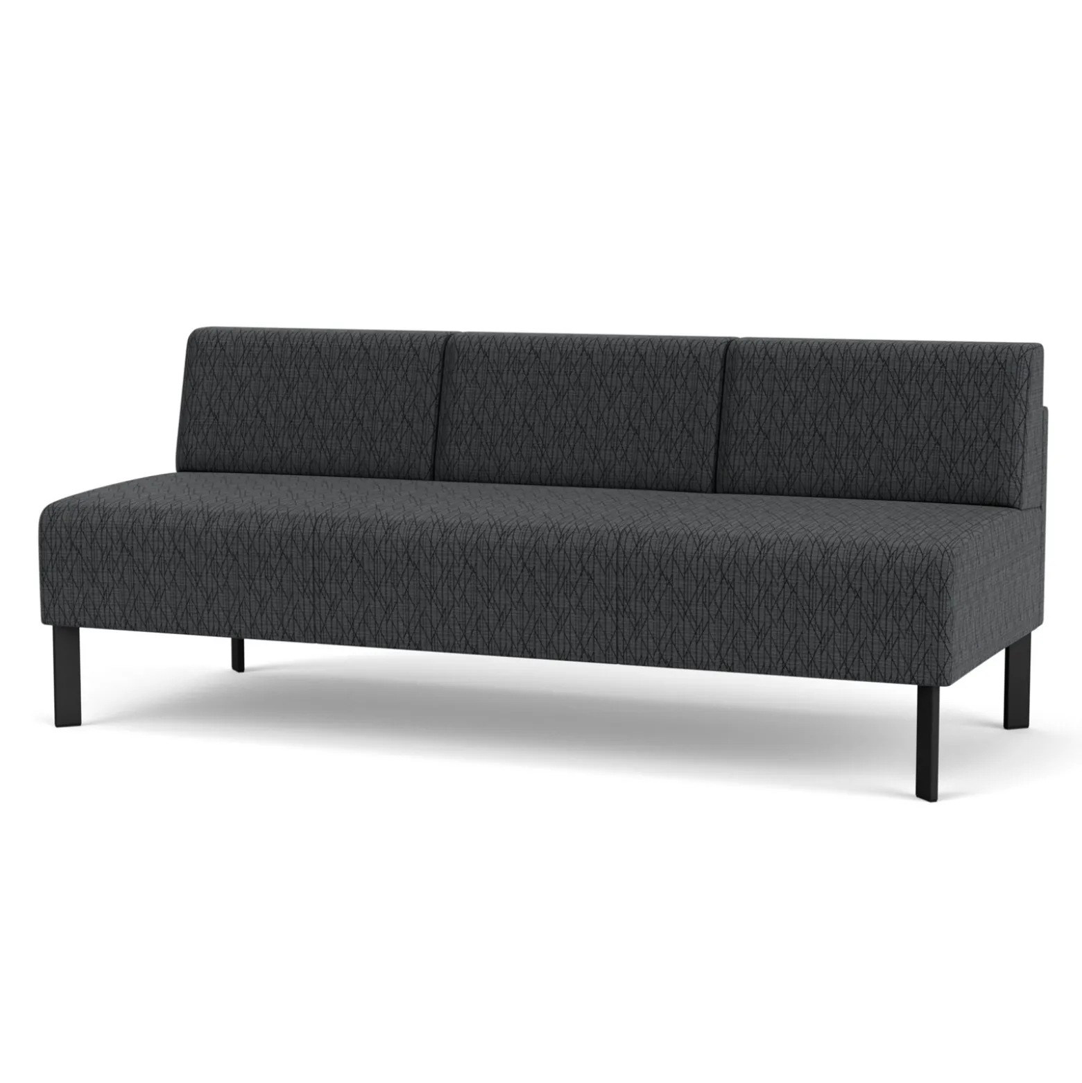 Luxe Designer Armless Sofa