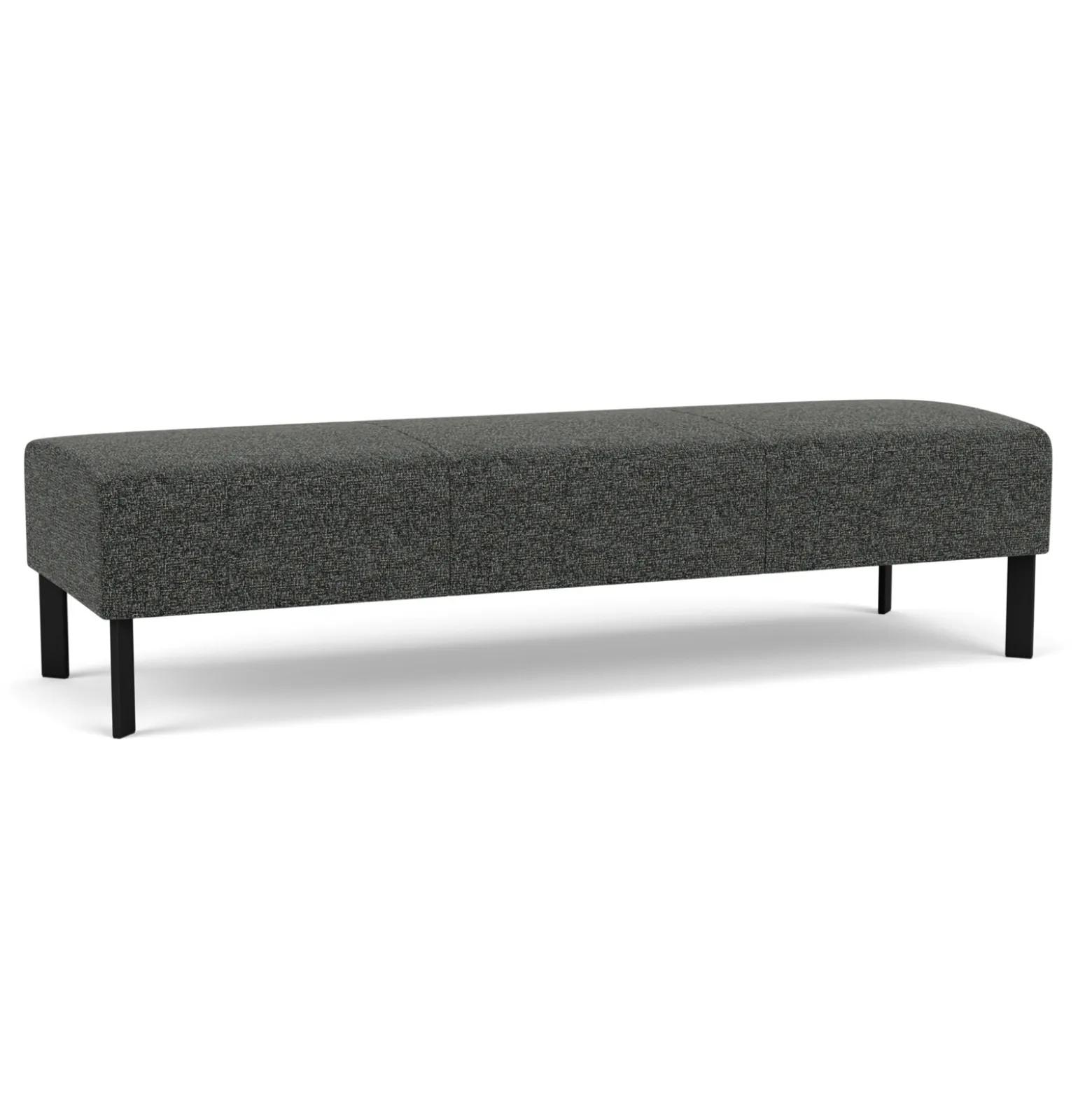 Luxe Standard Fabric Three Seat Bench