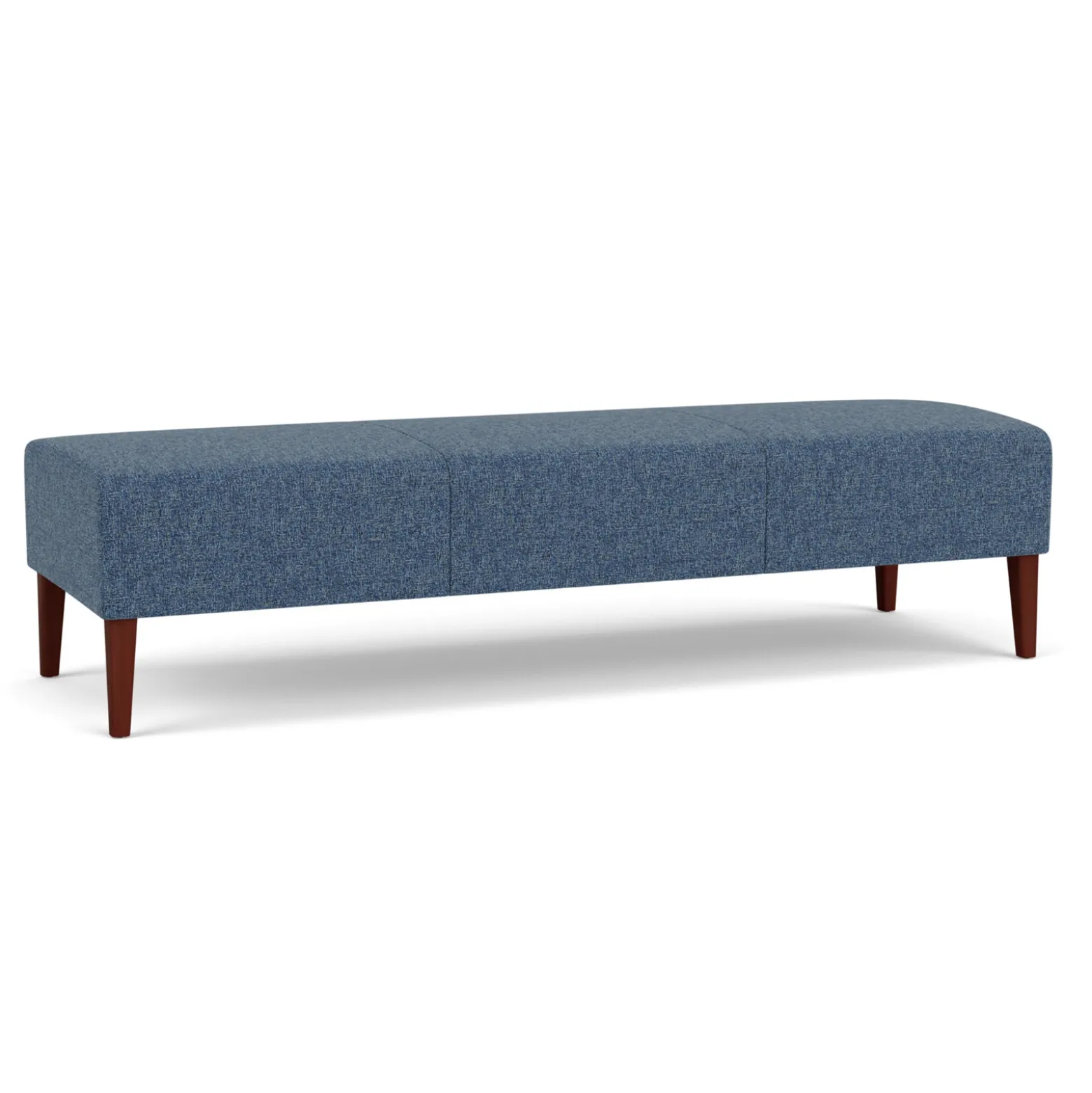Luxe Standard Fabric Three Seat Bench