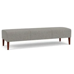 Luxe Standard Fabric Three Seat Bench