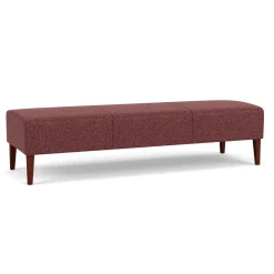Luxe Standard Fabric Three Seat Bench