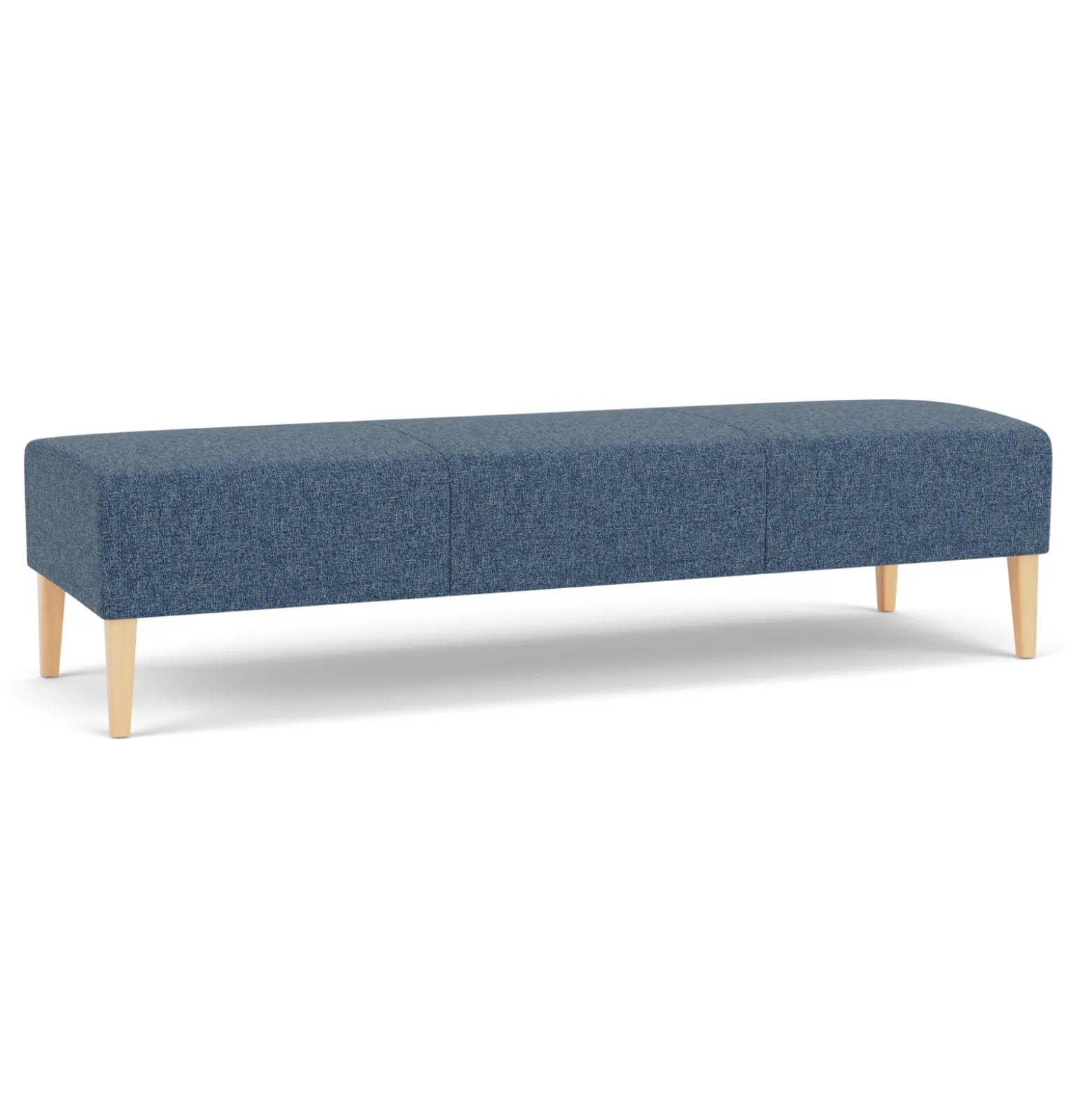 Luxe Standard Fabric Three Seat Bench