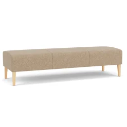 Luxe Standard Fabric Three Seat Bench
