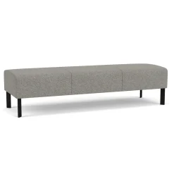 Luxe Standard Fabric Three Seat Bench