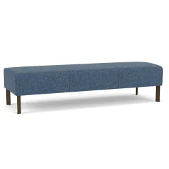 Luxe Standard Fabric Three Seat Bench