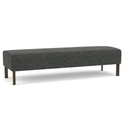 Luxe Standard Fabric Three Seat Bench