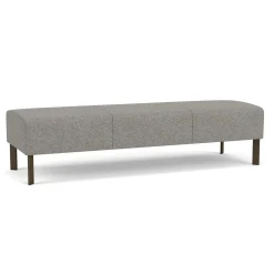 Luxe Standard Fabric Three Seat Bench