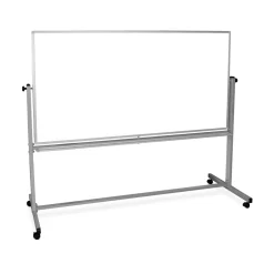 Luxor Boards Magnetic Dry-Erase Mobile Whiteboard 72"W x 40"H