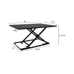 Luxor Pneumatic Adjustable Height Desktop Riser