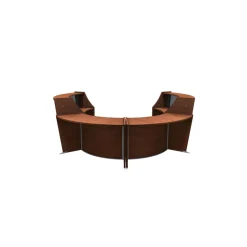 Magellan Four Unit Center ADA Reception Station with Plexiglass Panel