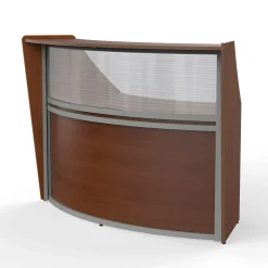 Magellan Single Reception Station with Plexiglass Panel - 69.5"W x 33.5" D