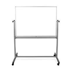 Magnetic Dry-Erase Mobile Whiteboard 48"Wx36"H