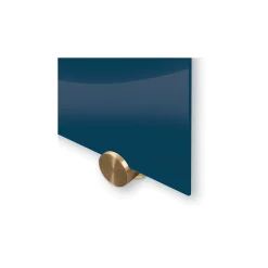 Magnetic Glass Board with Brass Mounts 4'H x 8'W