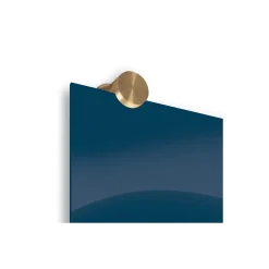 Magnetic Glass Board with Brass Mounts 4'H x 6'W