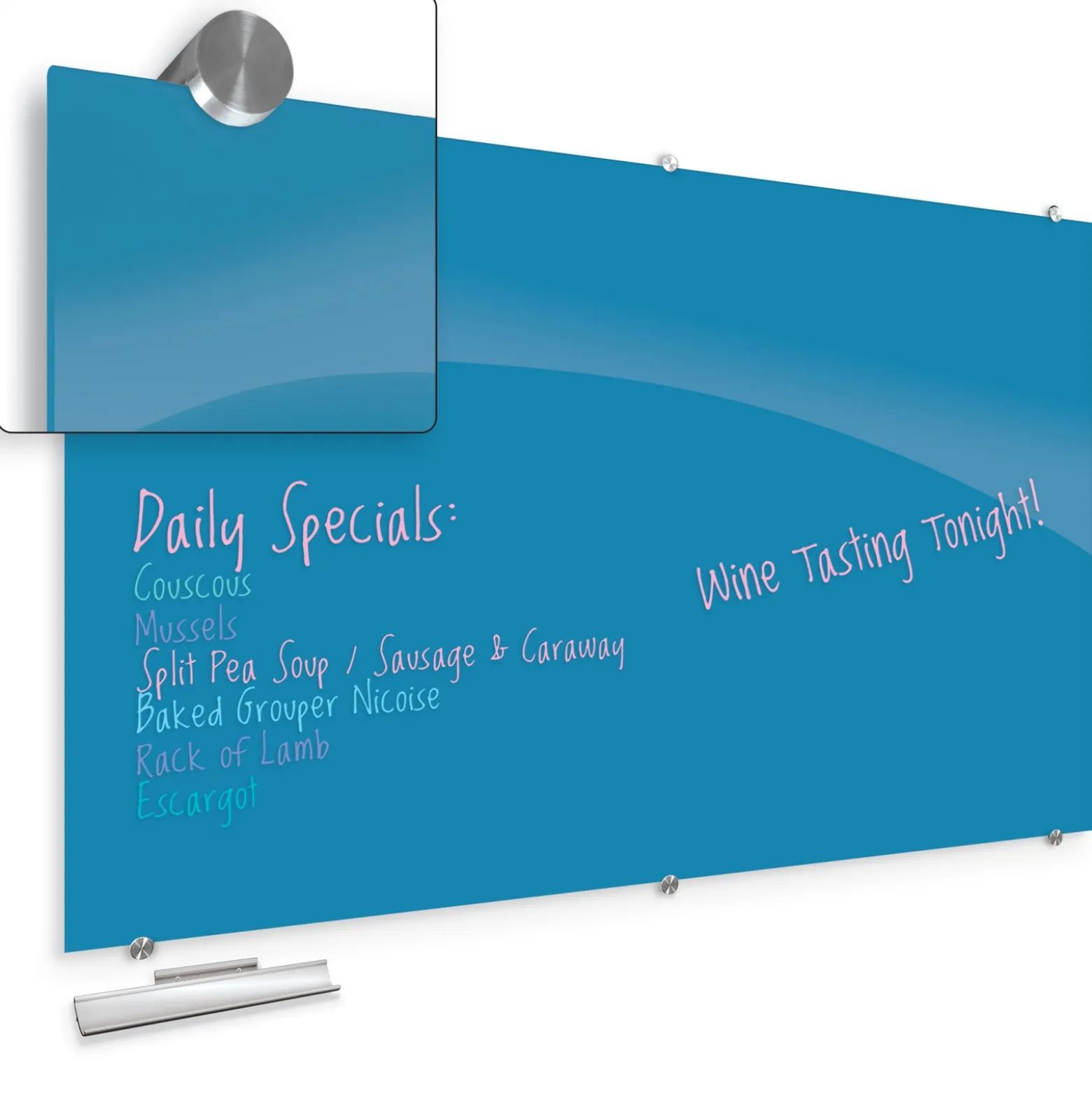 Magnetic Glass Board 4'H x 8'W