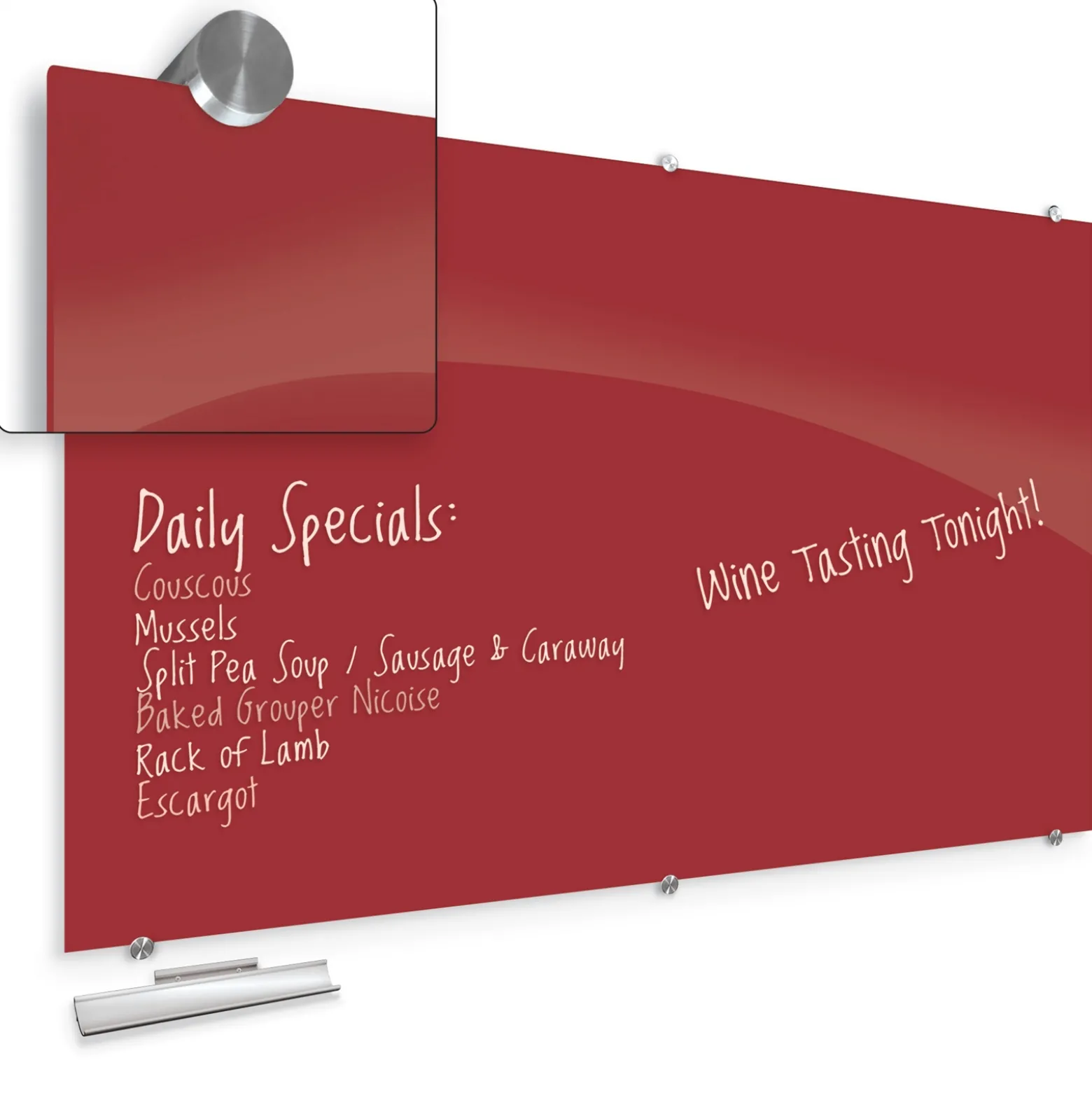 Magnetic Glass Board 4'H x 8'W