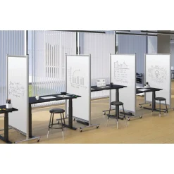 Magnetic Whiteboard Room Divier on Wheels