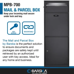 Mail and Parcel Box with Drop Door