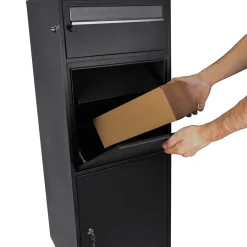 Mail and Parcel Box with Drop Door
