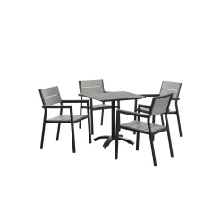 Maine Outdoor Bistro Table and Chairs Set - 5 PC