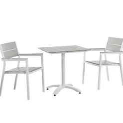Maine Outdoor Bistro Table and Chairs Set - 3 PC