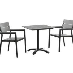 Maine Outdoor Bistro Table and Chairs Set - 3 PC