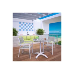 Maine Outdoor Bistro Table and Chairs Set - 3 PC
