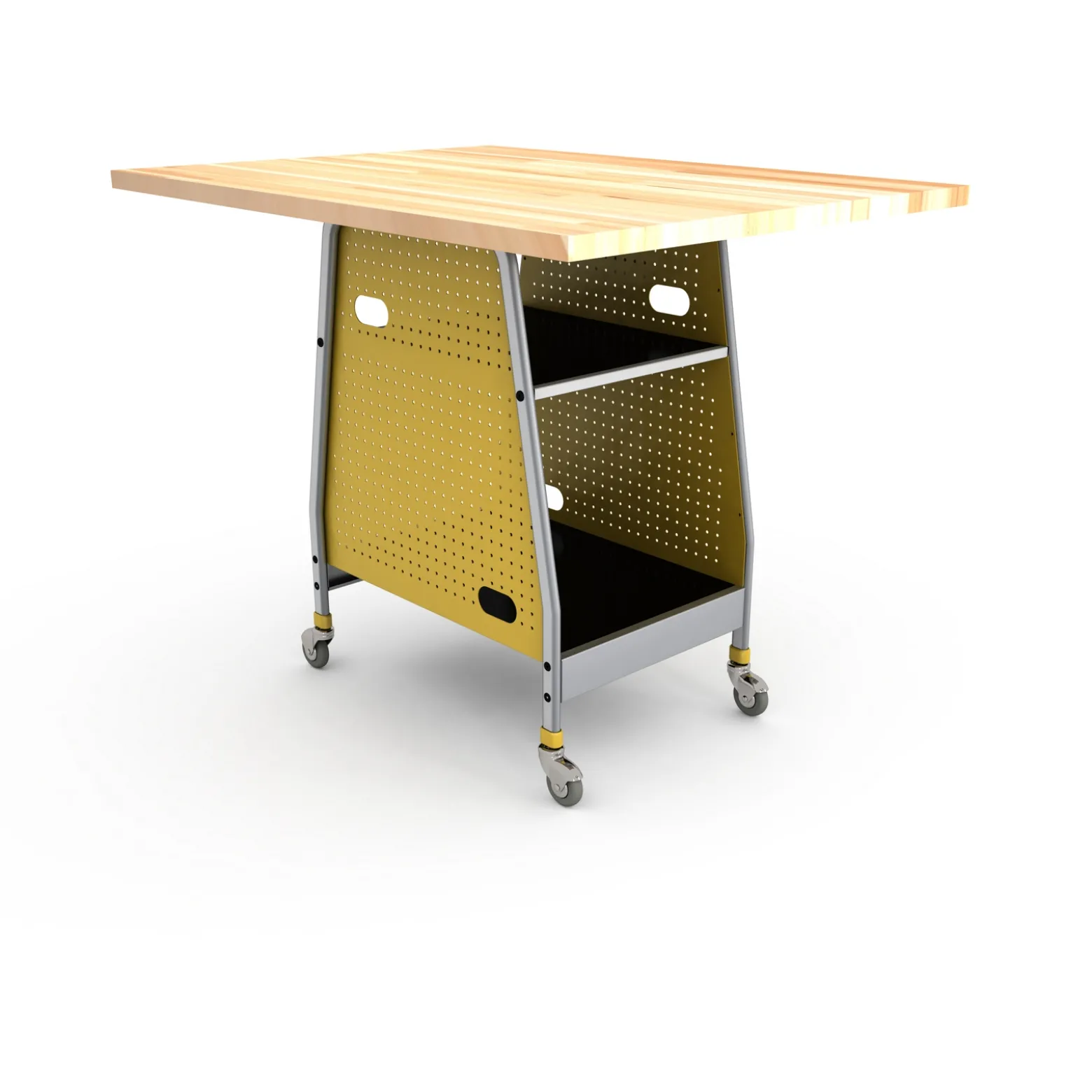 MAKER™ Invent Butcher Block Table - 39"H