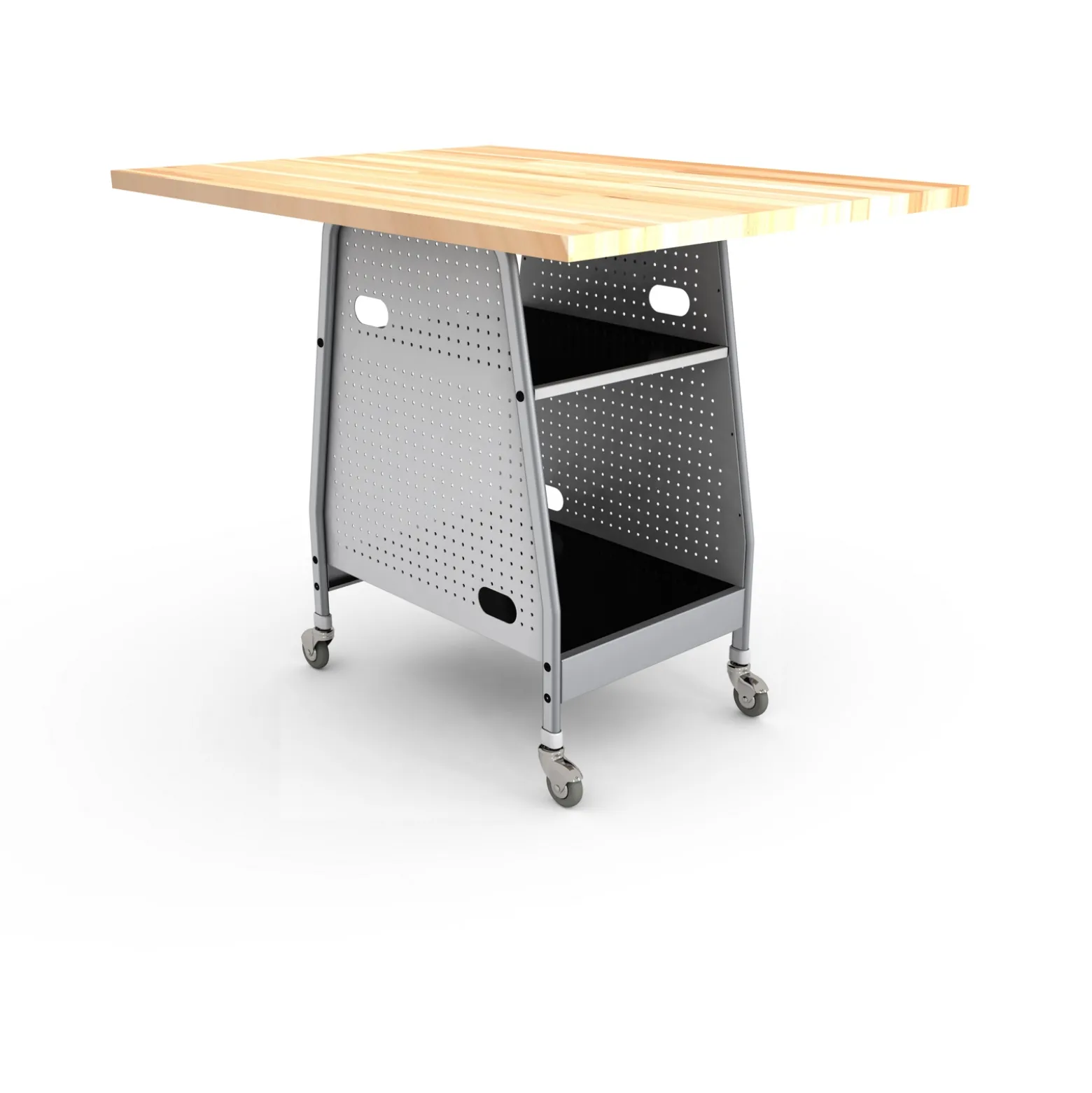 MAKER™ Invent Butcher Block Table - 39"H
