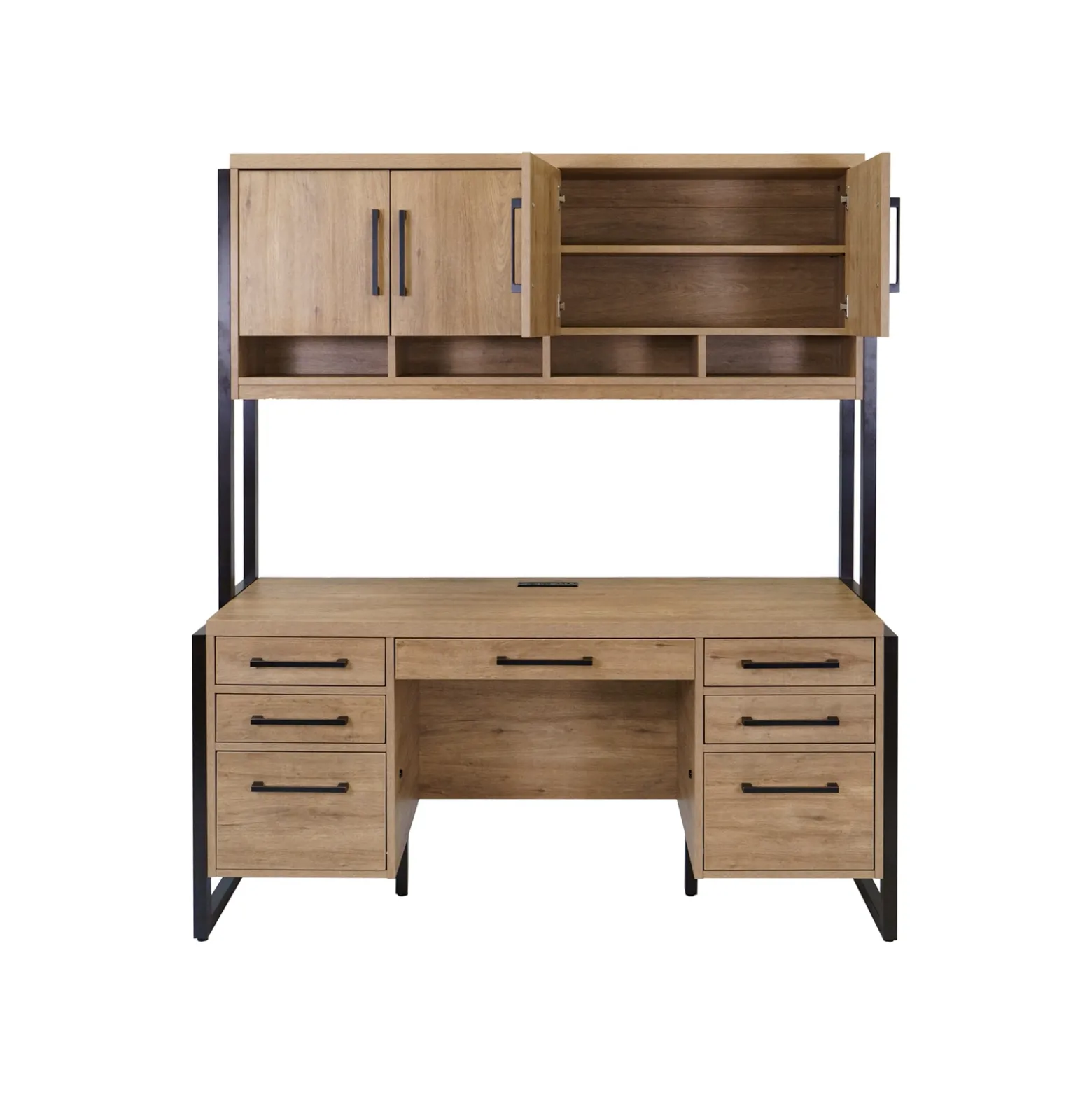 Mason Credenza w/ Hutch - 66"W x 21"D