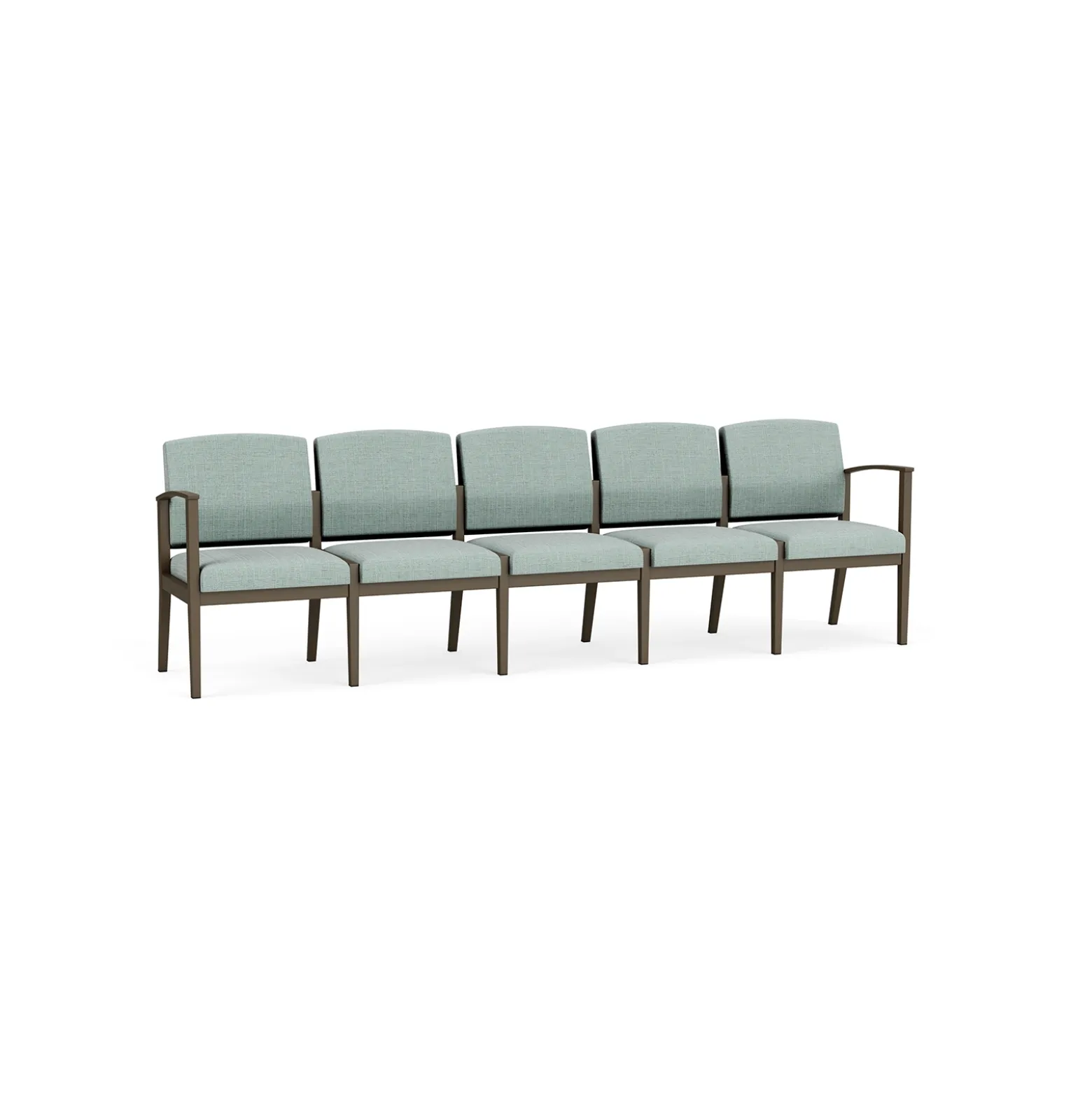 Mason Street Steel 5 Seat Sofa In Premium Upholstery