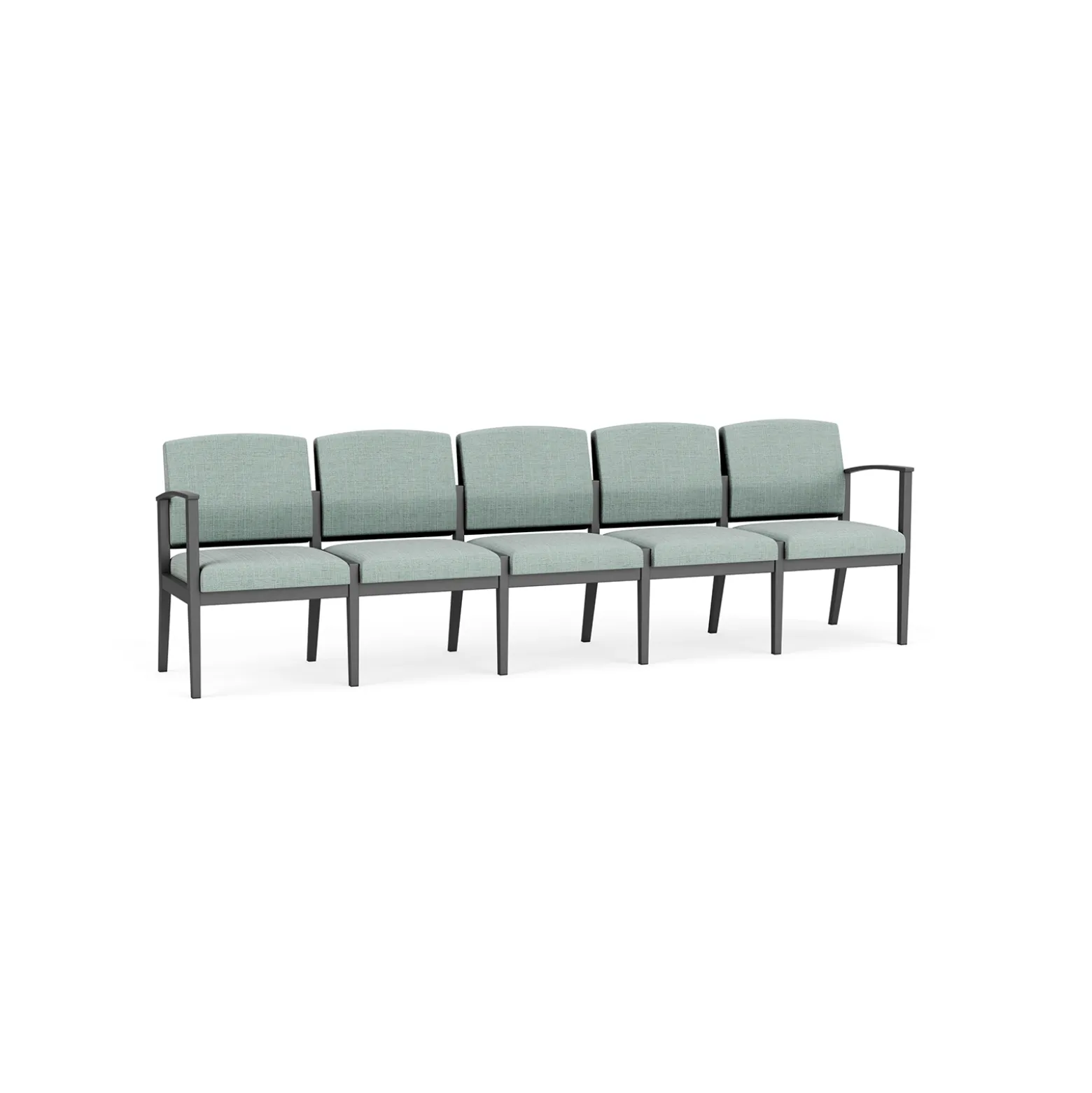 Mason Street Steel 5 Seat Sofa In Premium Upholstery