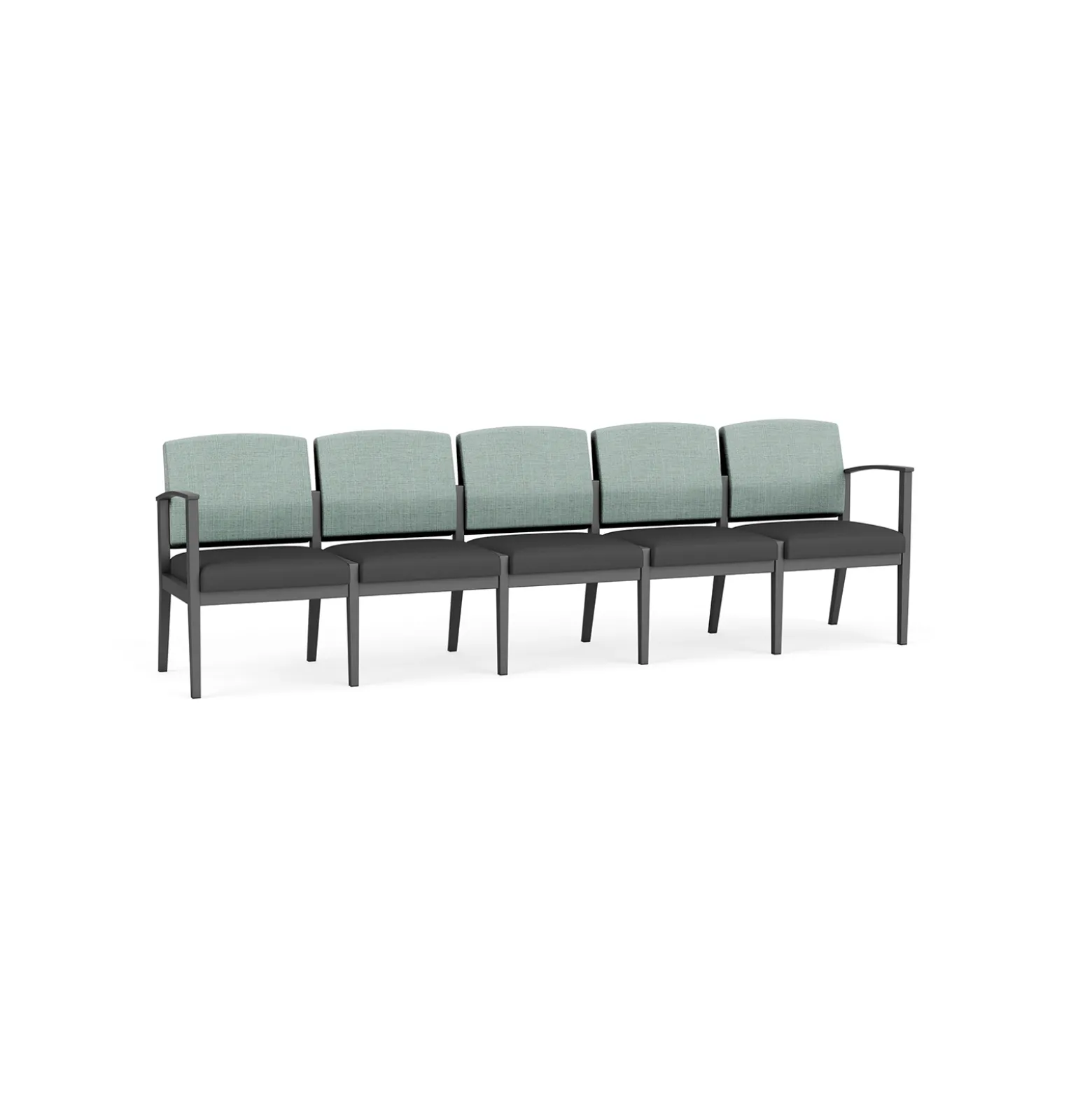 Mason Street Steel 5 Seat Sofa In Premium Upholstery