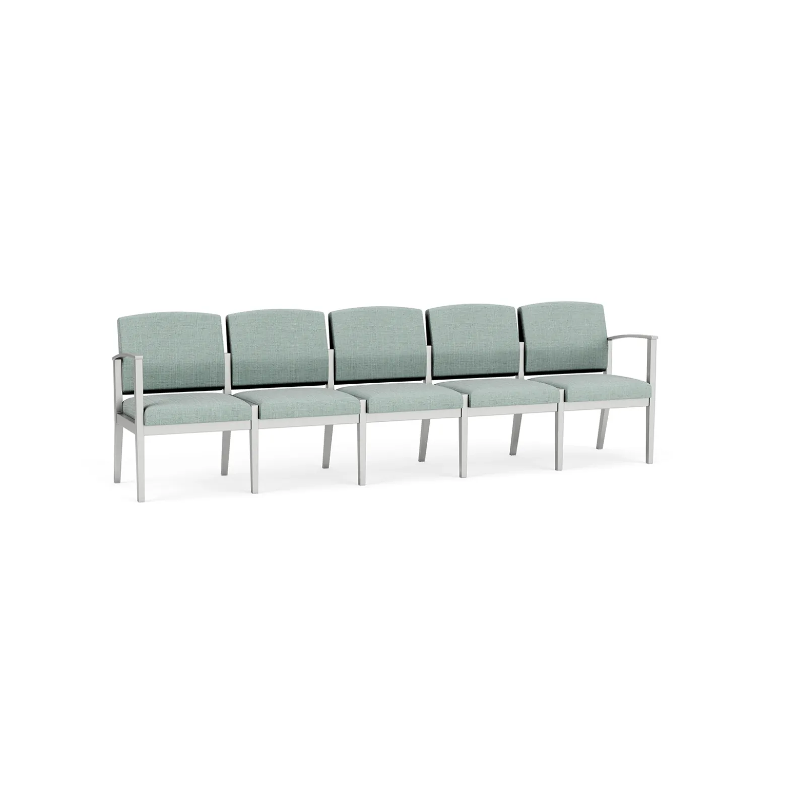 Mason Street Steel 5 Seat Sofa In Premium Upholstery