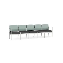 Mason Street Steel 5 Seat Sofa In Premium Upholstery