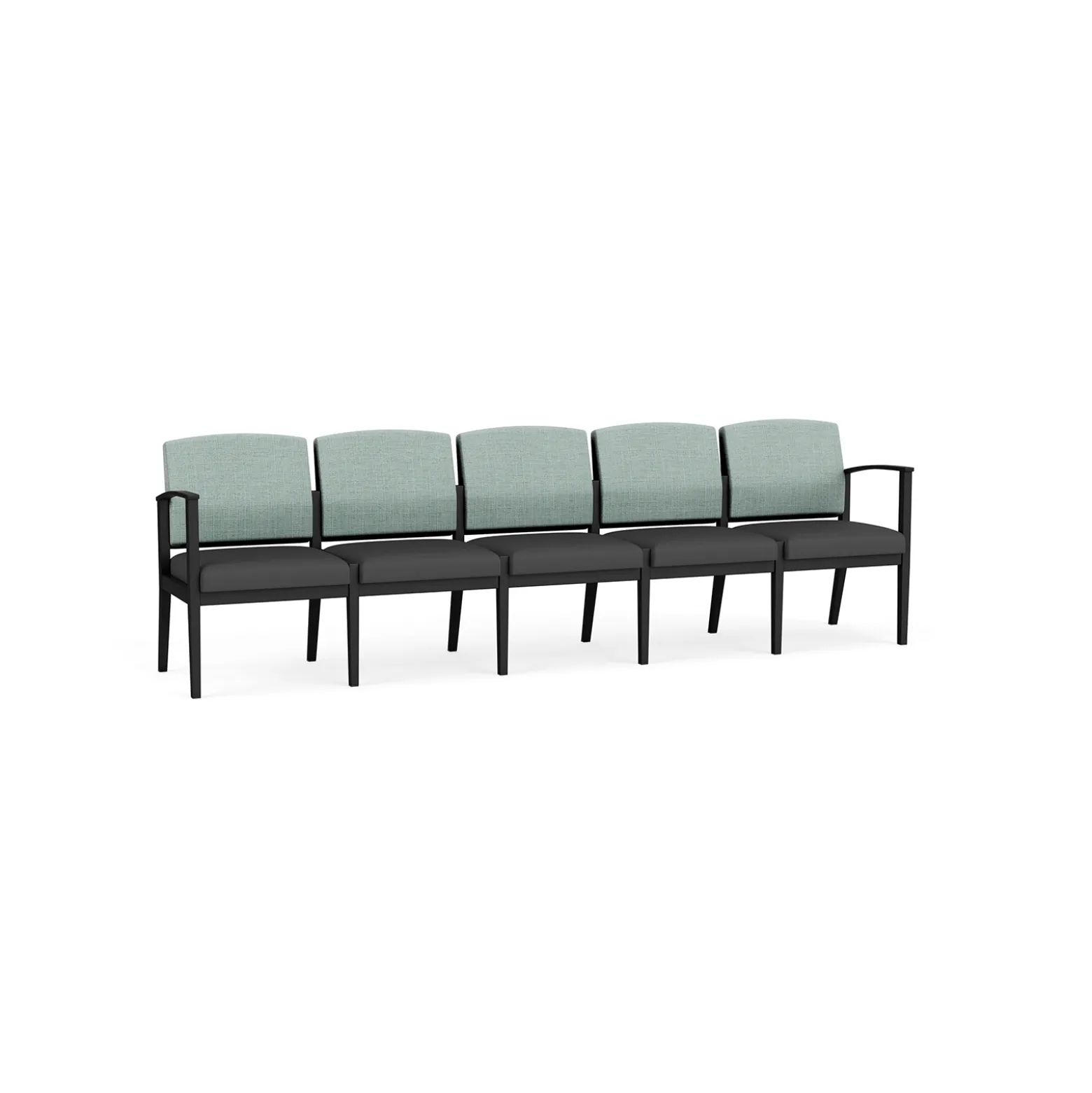 Mason Street Steel 5 Seat Sofa In Premium Upholstery