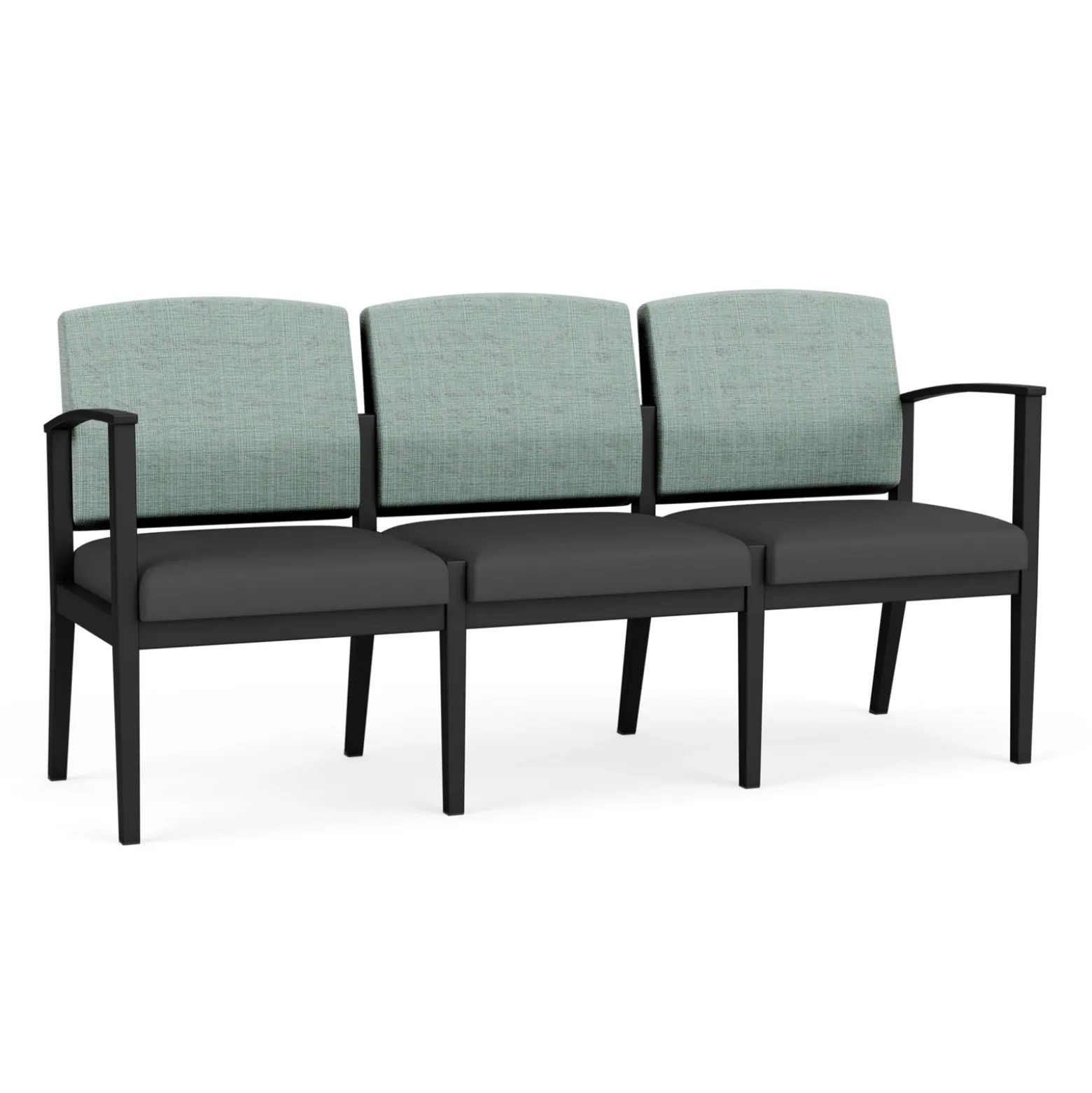 Mason Street Steel 3 Seat Sofa in Premium Upholstery