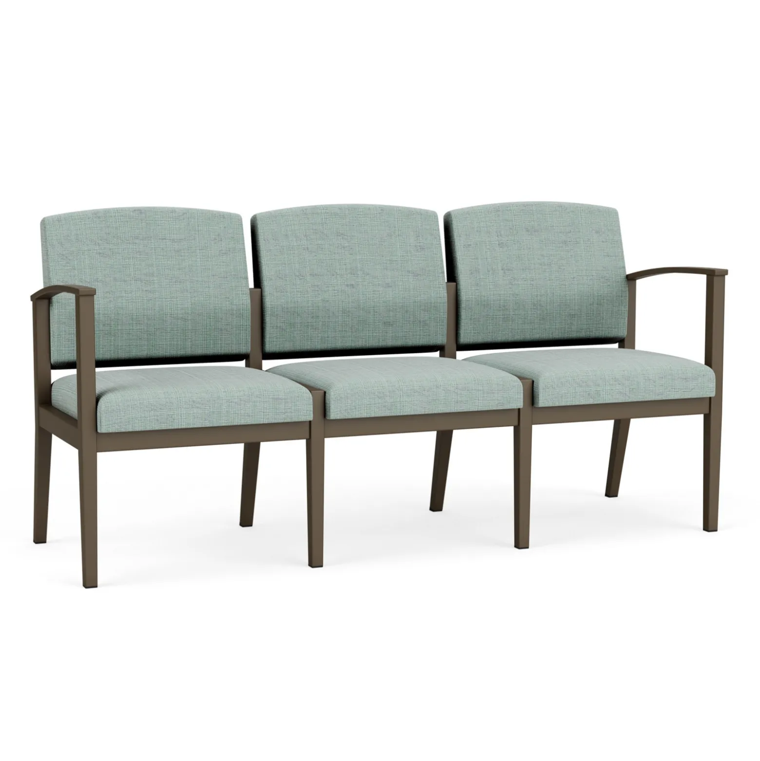 Mason Street Steel 3 Seat Sofa in Premium Upholstery