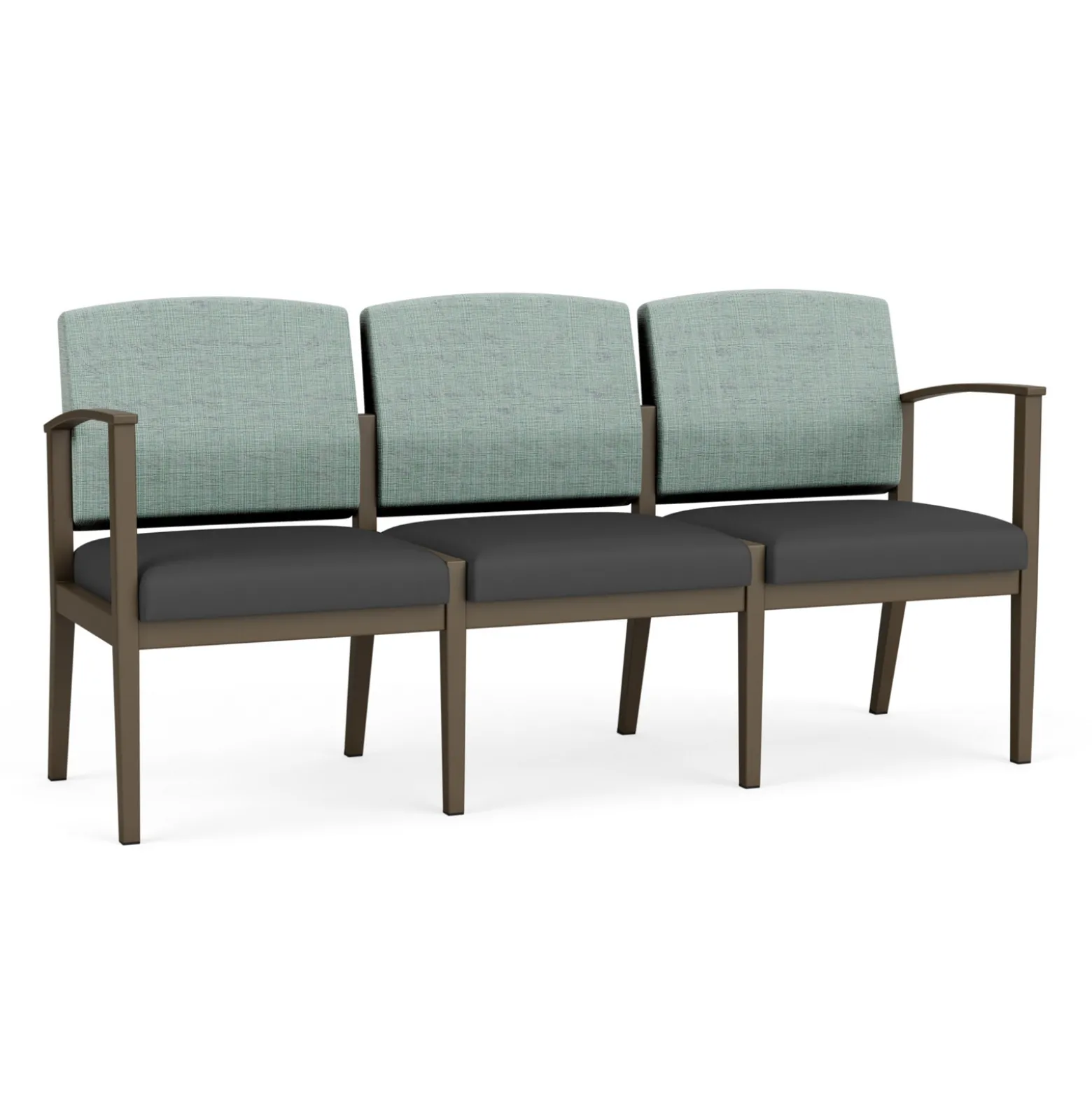 Mason Street Steel 3 Seat Sofa in Premium Upholstery