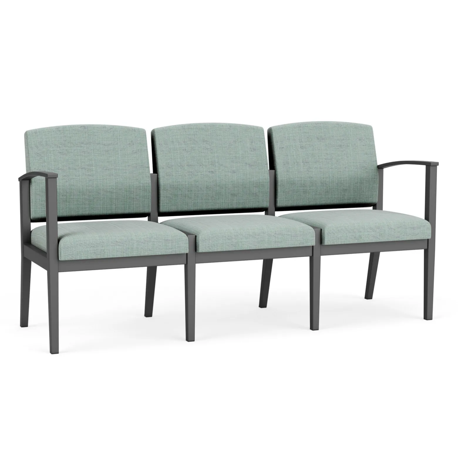 Mason Street Steel 3 Seat Sofa in Premium Upholstery