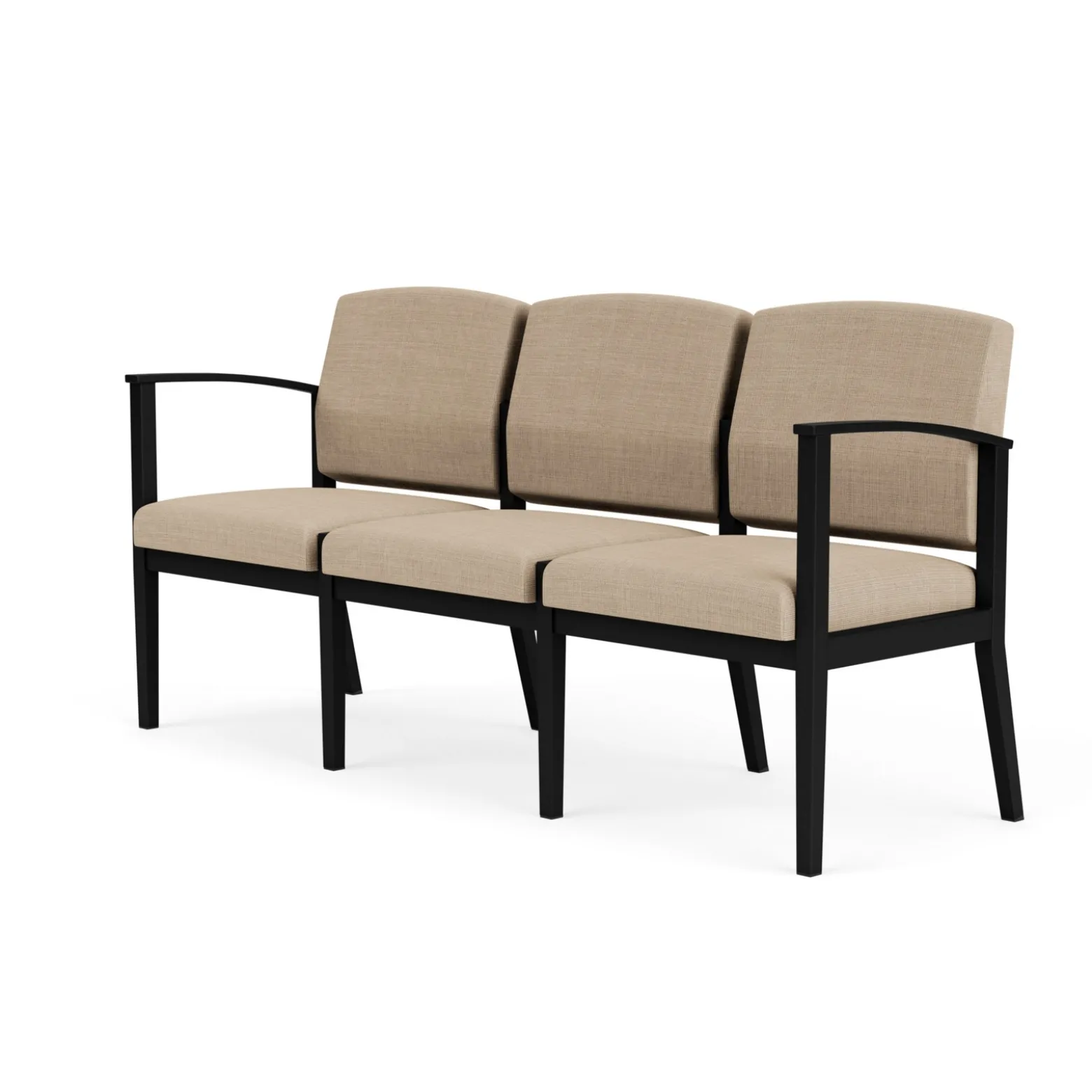 Mason Street Steel 3 Seat Sofa in Premium Upholstery
