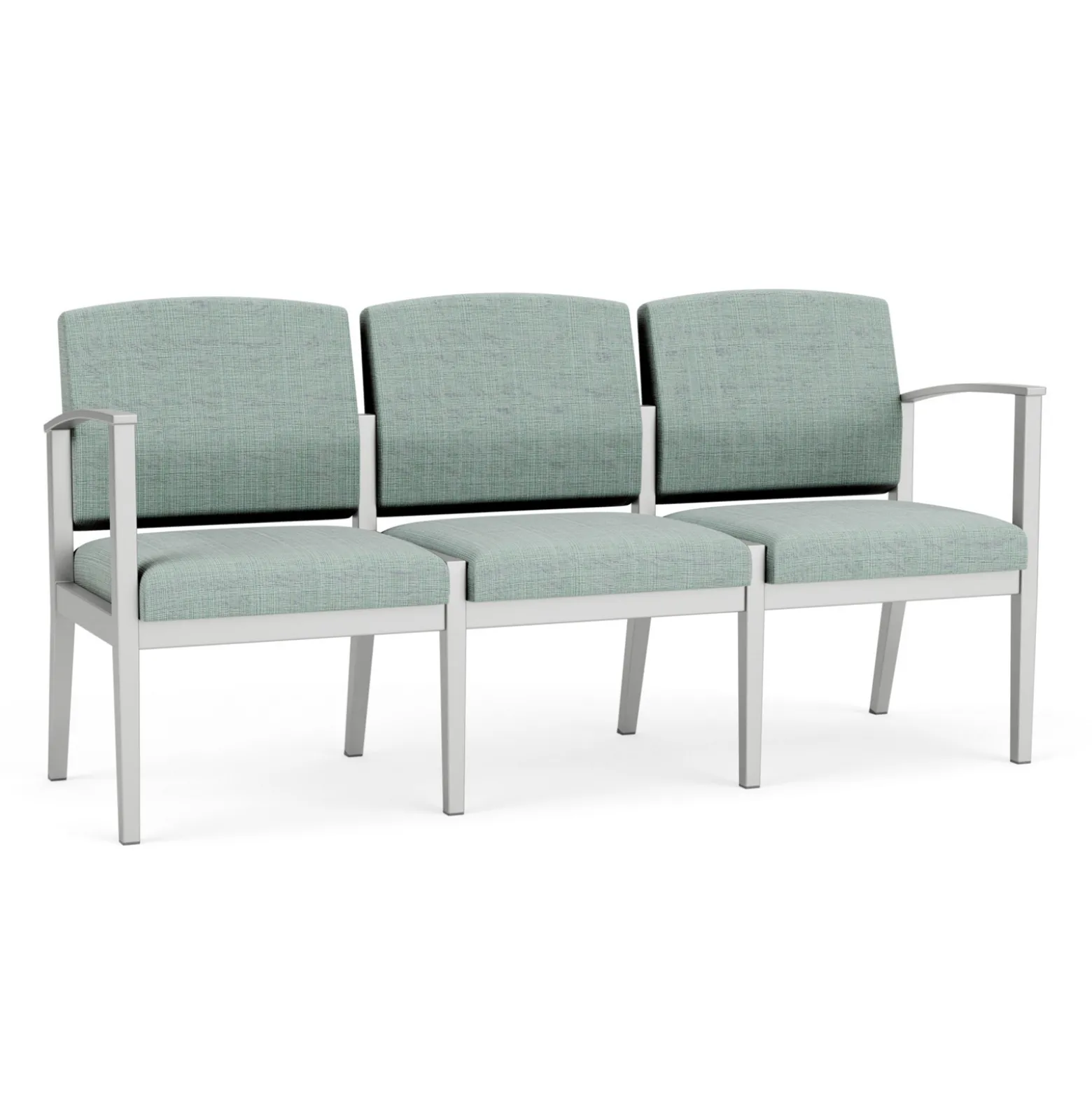 Mason Street Steel 3 Seat Sofa in Premium Upholstery