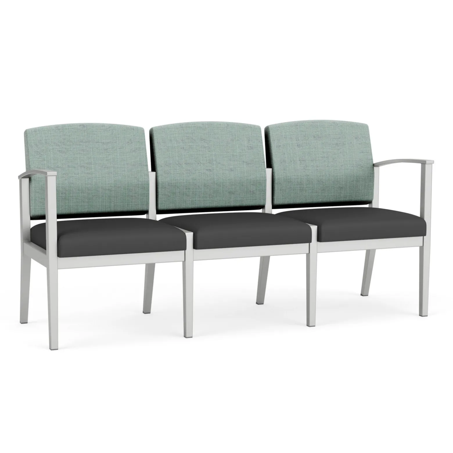 Mason Street Steel 3 Seat Sofa in Premium Upholstery