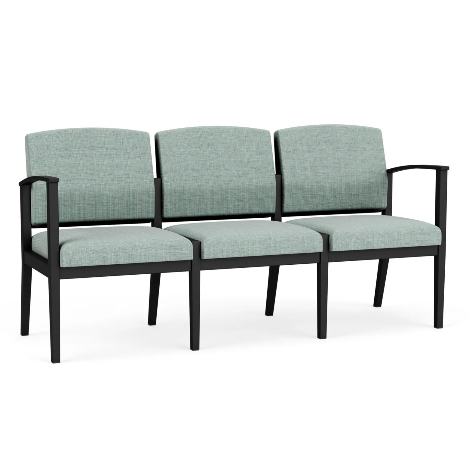 Mason Street Steel 3 Seat Sofa in Premium Upholstery